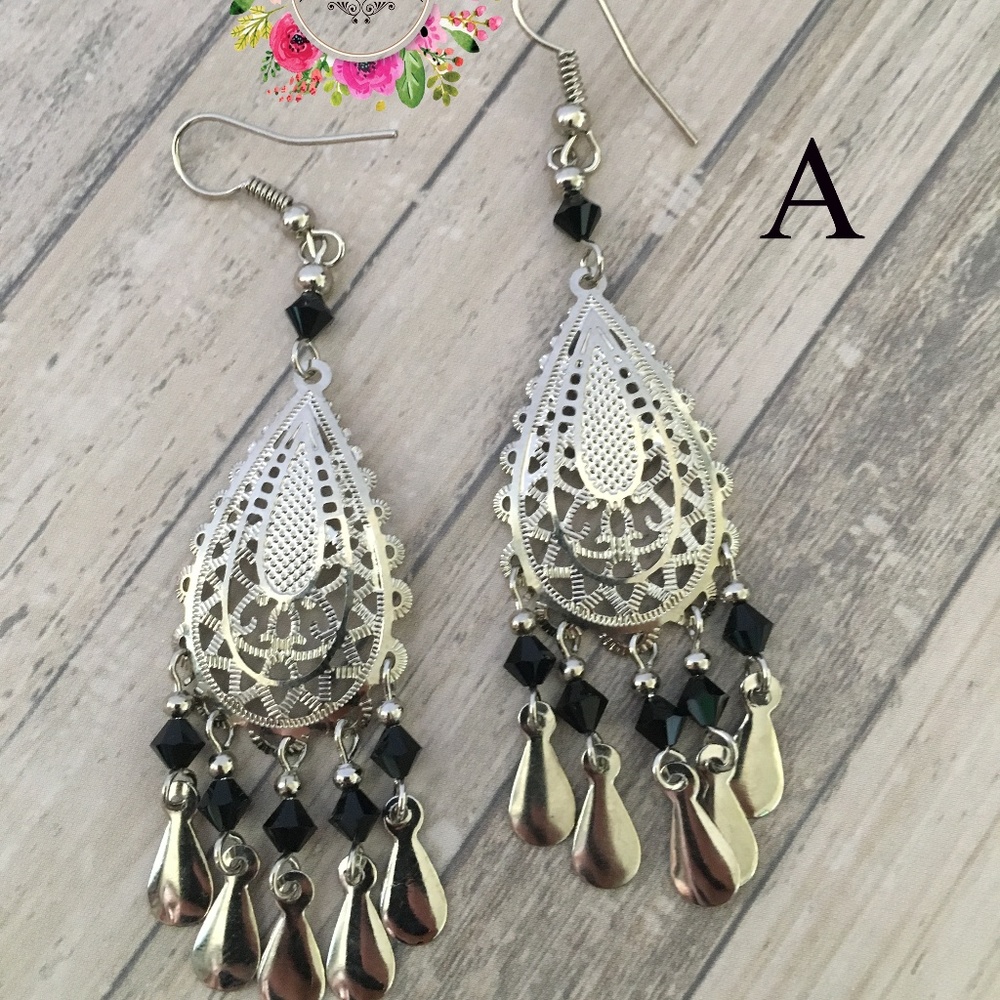 Black swarovski crystal for women gift for her